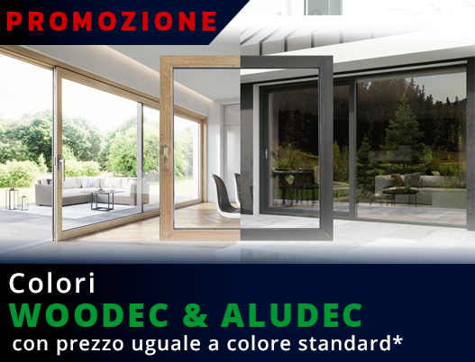 Colori WOODEC & ALUDEC nel prezzo dello standard